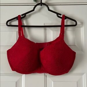 Elegant Red Lace Bra